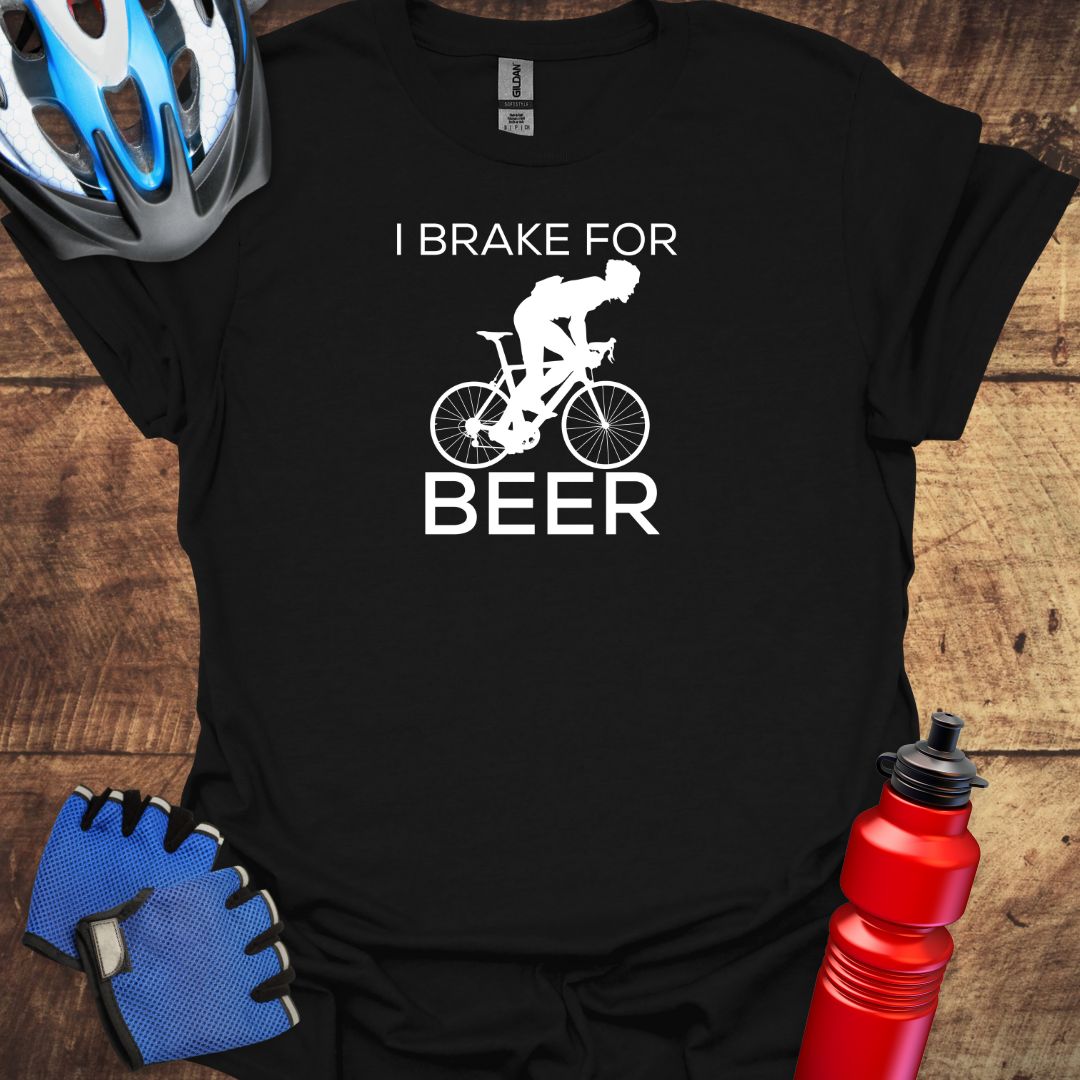 I Brake For Beer Cycling T-Shirt