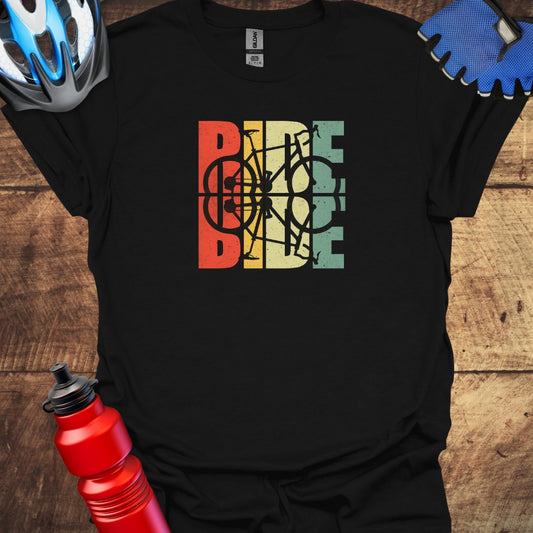 RIDE Mirrored Cycling Art T-Shirt