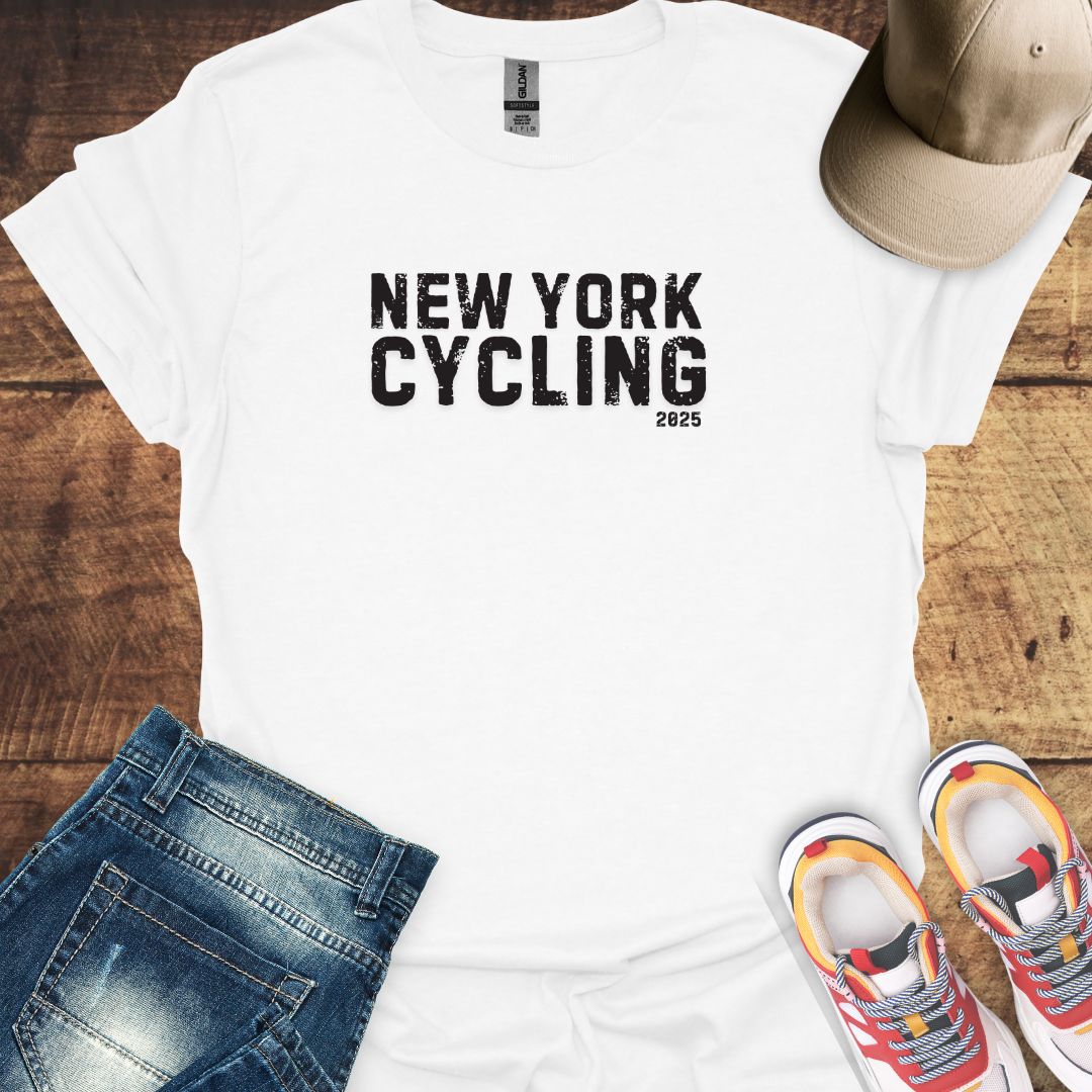 Cycling T-Shirt - New York Grunge Design