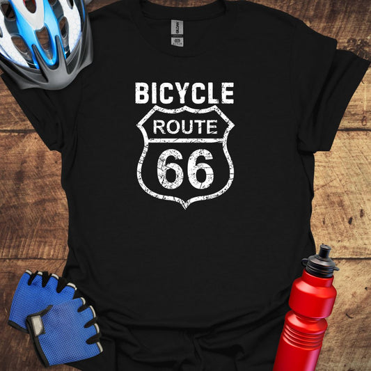 Bicycle Route 66 Cycling T-Shirt