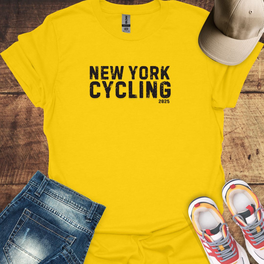 Cycling T-Shirt - New York Grunge Design