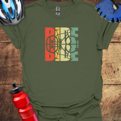 RIDE Mirrored Cycling Art T-Shirt