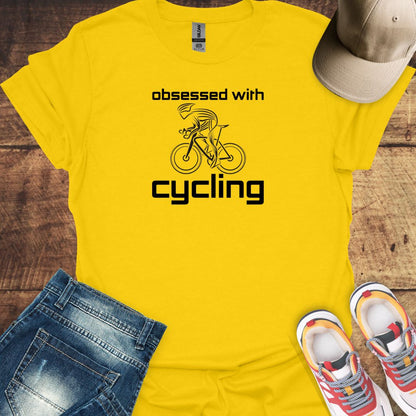 Obsessed with Cycling - Cycling T-shirt