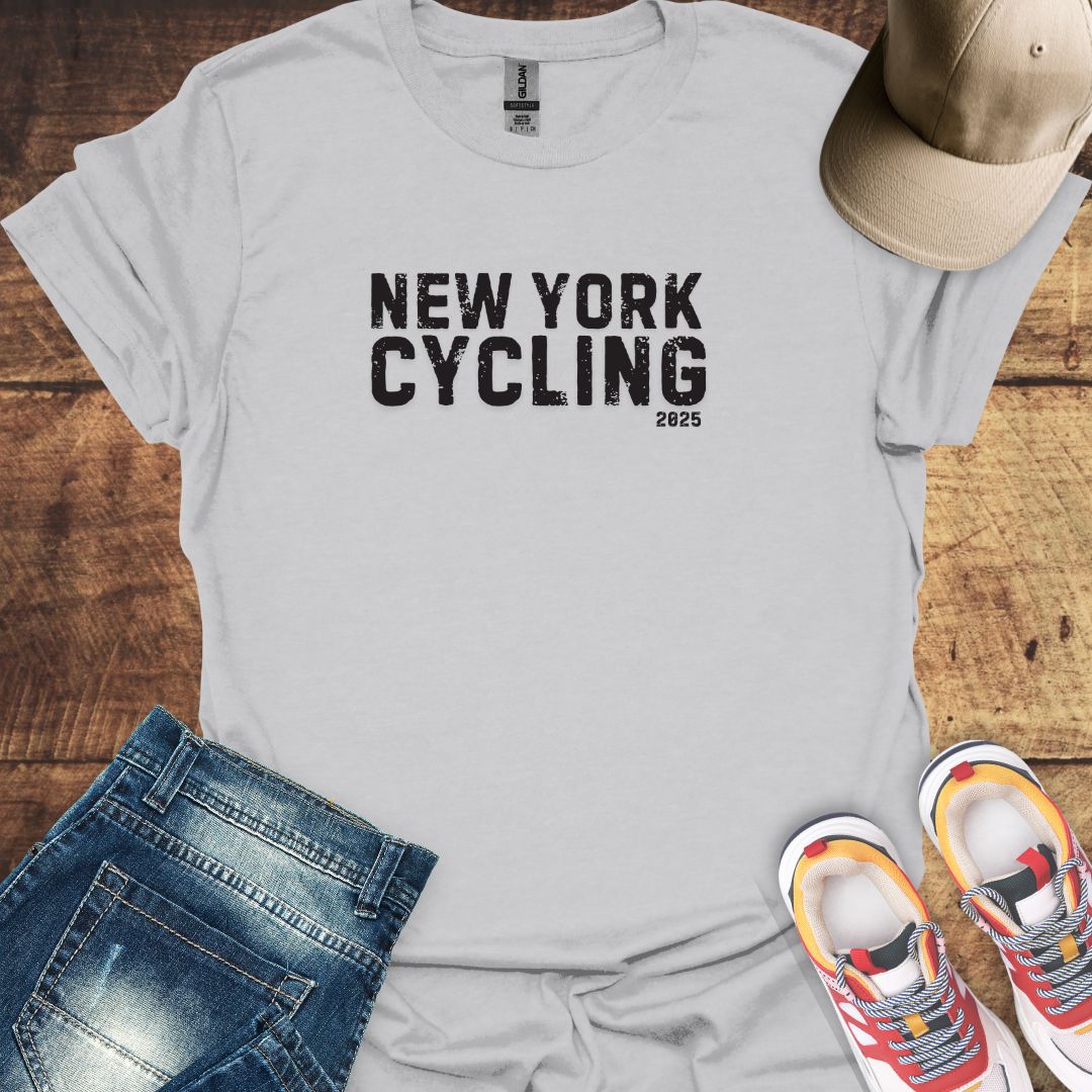 Cycling T-Shirt - New York Grunge Design