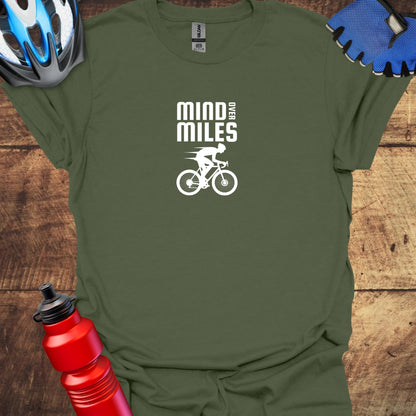 Mind Over Miles Cycling Art T-Shirt