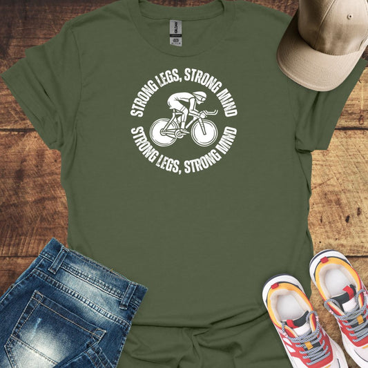 Strong Legs, Strong Mind - Cycling T-Shirt