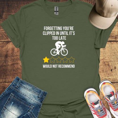 Forgetting you’re clipped in until it’s too late - Funny Cycling T-Shirt