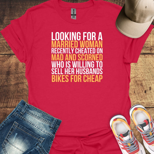 Looking For A Married Woman - Cycling T-Shirt