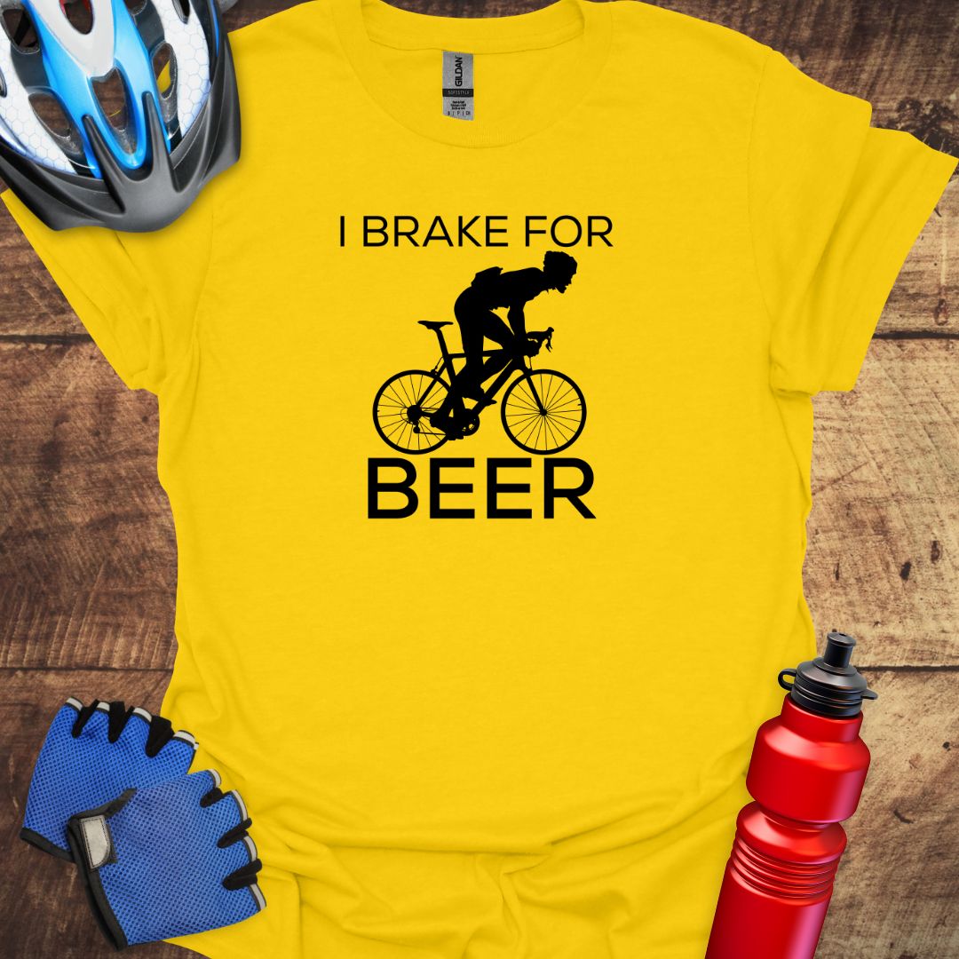 I Brake For Beer Cycling T-Shirt