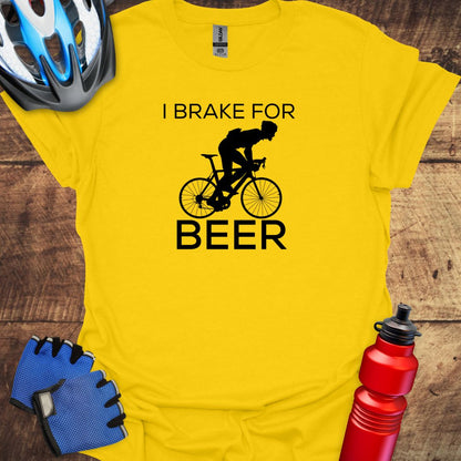 I Brake For Beer Cycling T-Shirt