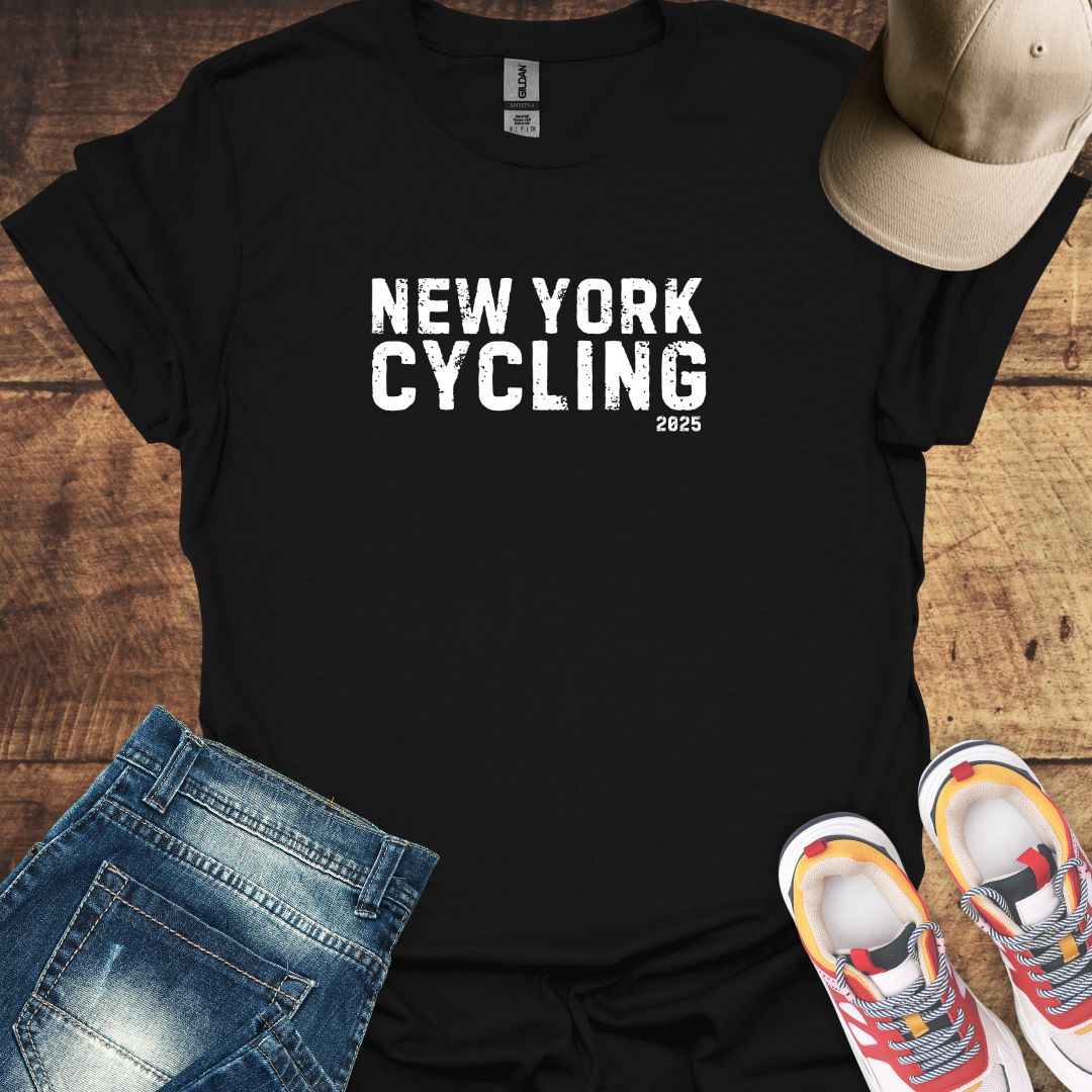 Cycling T-Shirt - New York Grunge Design