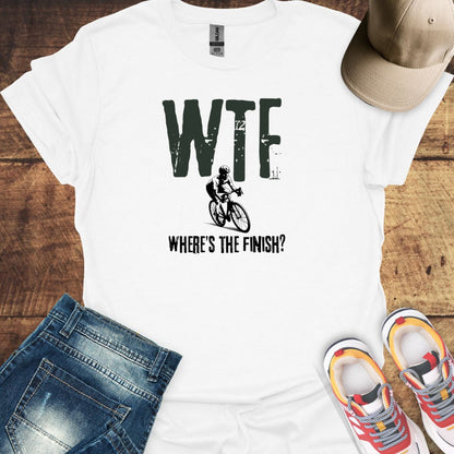 WTF Where's The Finish - Cycling T-Shirt