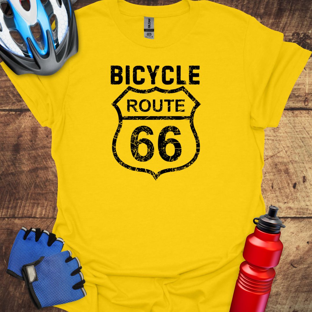 Bicycle Route 66 Cycling T-Shirt