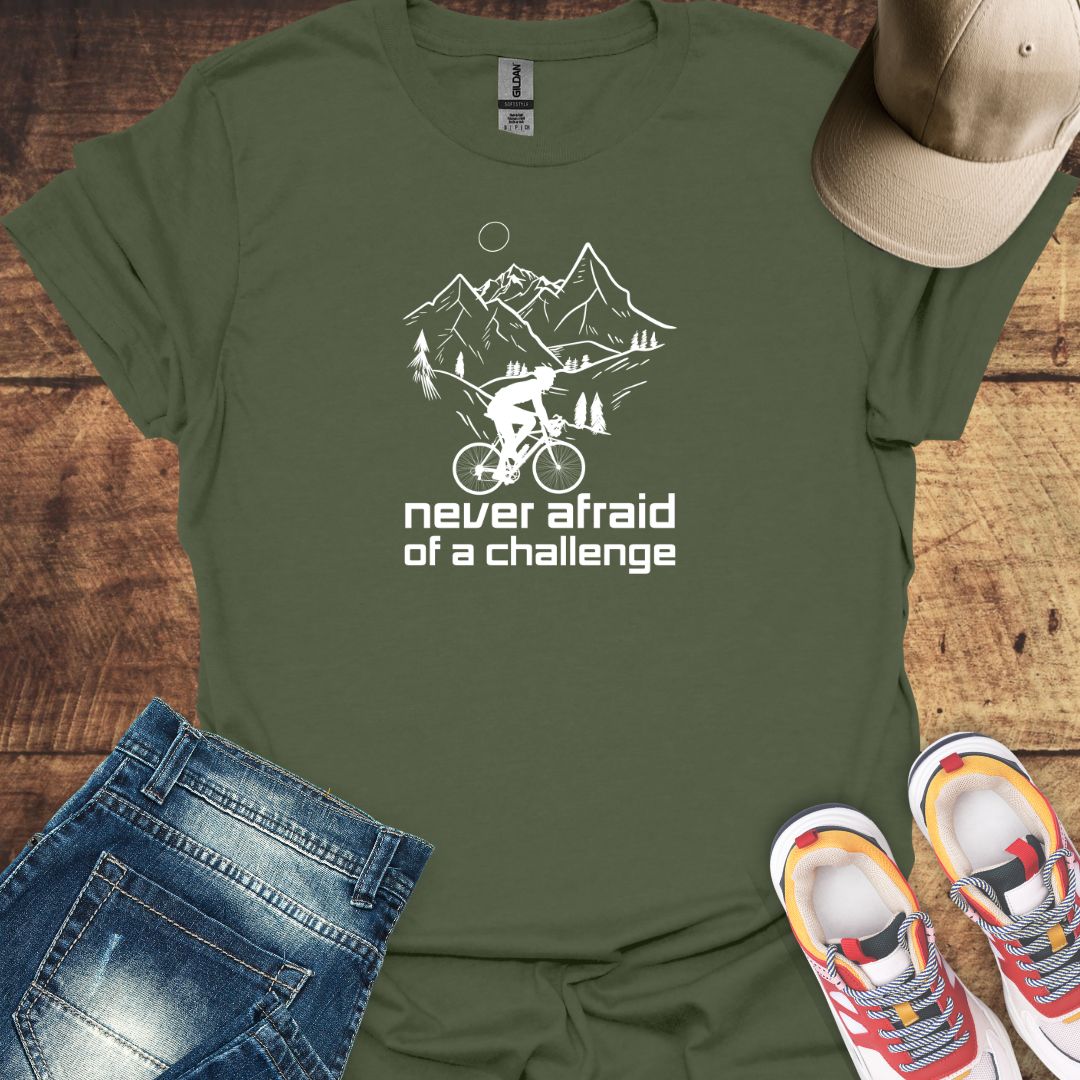 Never Afraid Of A Challenge Cycling T-Shirt