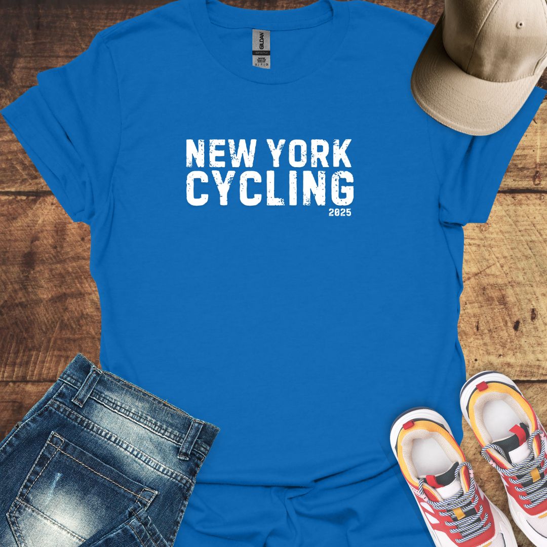 Cycling T-Shirt - New York Grunge Design