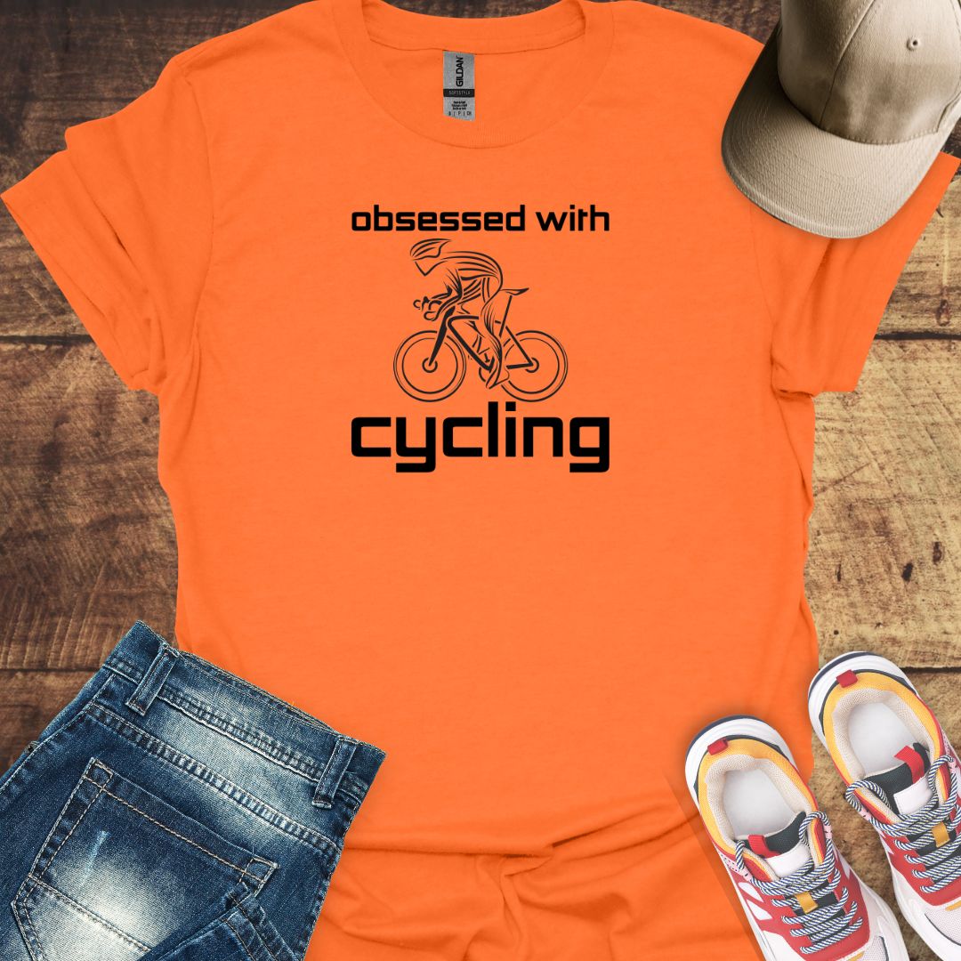 Obsessed with Cycling - Cycling T-shirt